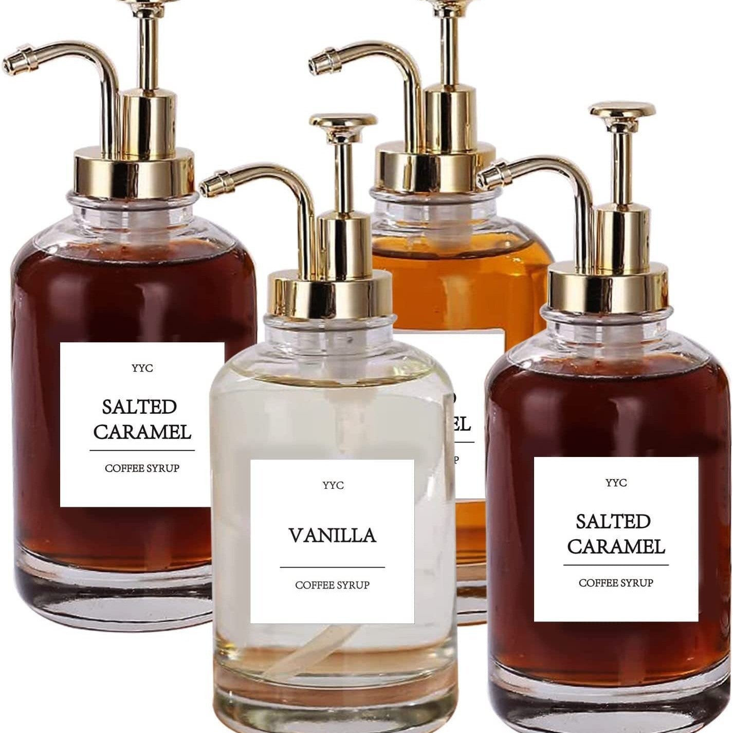 Glass Pump Dispenser - Set of 2