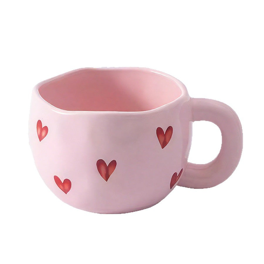 Romantic Heart Coffee Mug (7.4oz) - Cute Love-Inspired Gift for Couples