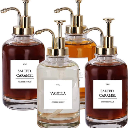 Glass Pump Dispenser - Set of 2