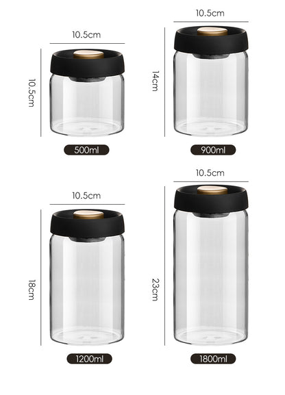 FreshSeal Glass Storage Containers - Airtight & Moisture Proof