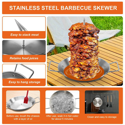 Vertical Screw-Mounted Grill Pan