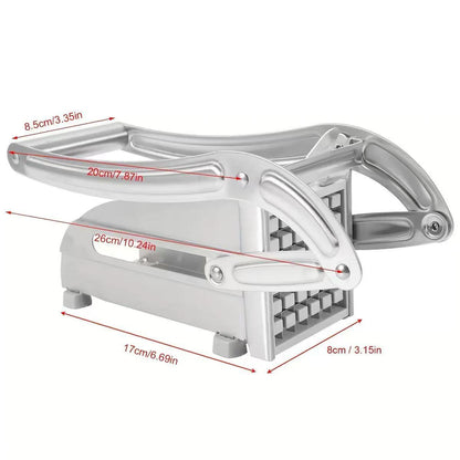 Stainless Steel Vegetable & French Fry Cutters - Perfect Cuts in Seconds