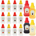 Mess-Free Mini Sauce Bottles (12pcs) - Portable Squeeze Containers for Lunch & Travel